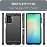 Силиконов гръб Rugged Armor за Samsung Galaxy A26 5G - черен - 2