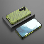 Хибриден гръб с ромбоидна шарка за Samsung Galaxy A26 5G - зелен - 2