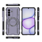 Хибриден гръб с кръгла метална стойка MAGSAFE за Samsung Galaxy A27 5G - тъмно лилав - 1