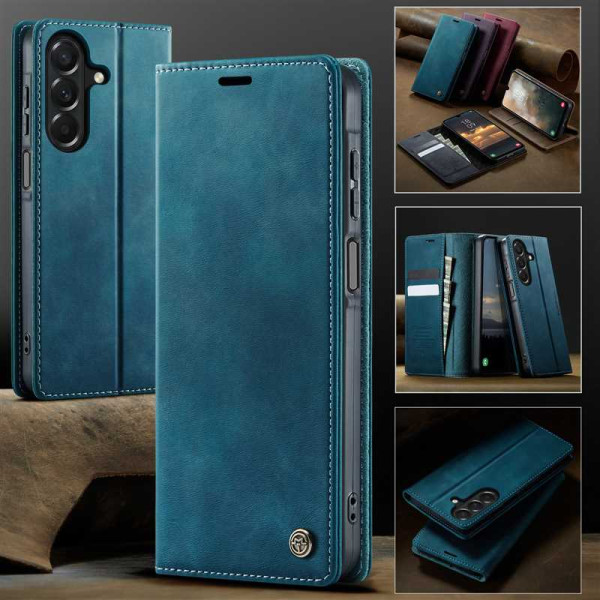 Кожен калъф страничен flip марка CASEME за Samsung Galaxy A27 5G – тюркоазен Кожен калъф страничен flip марка CASEME за Samsung Galaxy A27 5G – тюркоазен