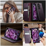 Кожен калъф страничен flip марка CASEME за Samsung Galaxy A27 5G – лилав - 1 Кожен калъф страничен flip марка CASEME за Samsung Galaxy A27 5G – лилав - 1