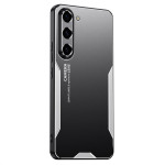 Алуминиев гръб за Samsung Galaxy A27 5G - черен със сребрист ръб