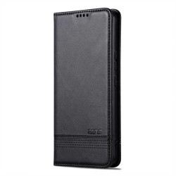 Кожен калъф страничен flip марка AZNS за Samsung Galaxy A36 5G &ndash; черен