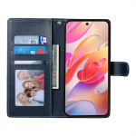 Кожен калъф тип портмоне за Samsung Galaxy A36 5G - тъмно син - 0