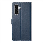 Кожен калъф тип портмоне за Samsung Galaxy A36 5G - тъмно син - 1