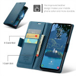 Кожен калъф страничен flip марка CASEME за Samsung Galaxy A36 5G – син - 2 Кожен калъф страничен flip марка CASEME за Samsung Galaxy A36 5G – син - 2