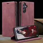 Калъф страничен flip марка CASEME за Samsung Galaxy A36 5G – винено червен - 2 Калъф страничен flip марка CASEME за Samsung Galaxy A36 5G – винено червен - 2