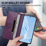 Калъф тип портмоне марка DIERFENG за Samsung Galaxy A37 5G - лилав - 2