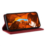 Калъф тип портмоне марка DIERFENG за Samsung Galaxy A37 5G - червен - 1
