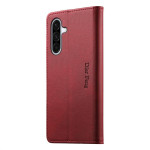 Калъф тип портмоне марка DIERFENG за Samsung Galaxy A37 5G - червен - 3