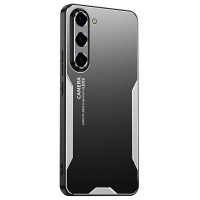 Алуминиев гръб за Samsung Galaxy A37 5G - черен със сребриста рамка