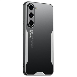 Алуминиев гръб за Samsung Galaxy A37 5G - черен със сребриста рамка