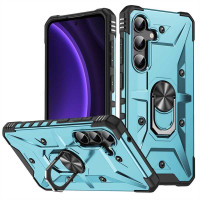 Хибриден гръб със стойка за Samsung Galaxy A36 5G/A56 5G - син