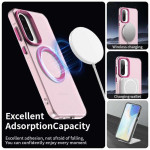 Силиконов гръб с MAGSAFE магнит за Samsung Galaxy A36 5G/A56 5G - розова рамка - 2