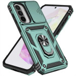 Хибриден гръб със стойка и слайдър за камера за Samsung Galaxy A36 5G/A56 5G - зелен - 2