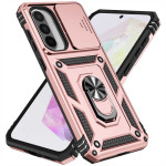 Хибриден гръб със стойка и слайдър за камера за Samsung Galaxy A36 5G/A56 5G - розов - 3