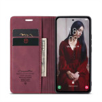 Калъф страничен flip марка CASEME за Samsung Galaxy A56 5G – винено червен - 1 Калъф страничен flip марка CASEME за Samsung Galaxy A56 5G – винено червен - 1