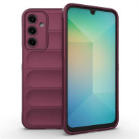 Подсилен силиконов гръб на ленти за Samsung Galaxy A36 5G/A56 5G - винено червен