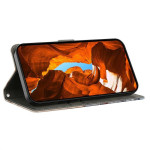 Калъф тип портмоне за Samsung Galaxy А57 5G - сини цветя - 0 Калъф тип портмоне за Samsung Galaxy А57 5G - сини цветя - 0