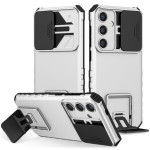 Хибриден гръб със стойка и слайдър за камера за Samsung Galaxy А57 5G - бял - 1