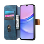 Кожен калъф тип портмоне за Samsung Galaxy А57 5G - син - 3 Кожен калъф тип портмоне за Samsung Galaxy А57 5G - син - 3