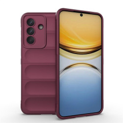 Подсилен силиконов гръб на ленти за Samsung Galaxy А57 5G - винено червен