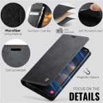 Кожен калъф страничен flip марка CASEME за Samsung Galaxy S25 Edge – черен - 3 Кожен калъф страничен flip марка CASEME за Samsung Galaxy S25 Edge – черен - 3