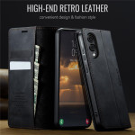 Кожен калъф страничен flip марка CASEME за Samsung Galaxy S25 Edge – черен - 1 Кожен калъф страничен flip марка CASEME за Samsung Galaxy S25 Edge – черен - 1
