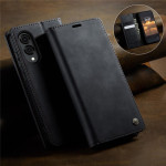 Кожен калъф страничен flip марка CASEME за Samsung Galaxy S25 Edge – черен - 0 Кожен калъф страничен flip марка CASEME за Samsung Galaxy S25 Edge – черен - 0