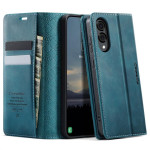 Кожен калъф страничен flip марка CASEME за Samsung Galaxy S25 Edge – тюркоазен - 1 Кожен калъф страничен flip марка CASEME за Samsung Galaxy S25 Edge – тюркоазен - 1