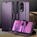 Кожен калъф страничен flip марка CASEME за Samsung Galaxy S25 Edge – лилав - 3 Кожен калъф страничен flip марка CASEME за Samsung Galaxy S25 Edge – лилав - 3