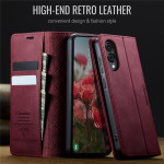 Кожен калъф страничен flip марка CASEME за Samsung Galaxy S25 Edge – винено червен - 2 Кожен калъф страничен flip марка CASEME за Samsung Galaxy S25 Edge – винено червен - 2