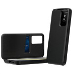 Кожен калъф тип портмоне с прозорче за Samsung Galaxy S25 Edge - черен - 0 Кожен калъф тип портмоне с прозорче за Samsung Galaxy S25 Edge - черен - 0