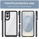 Силиконов гръб Rugged Armor за Samsung Galaxy S25 Edge - черна рамка - 2