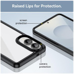Силиконов гръб Rugged Armor за Samsung Galaxy S25 Edge - черна рамка - 0