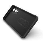 Подсилен силиконов гръб на ленти за Samsung Galaxy S25 Edge - черен - 1
