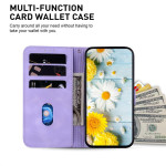 Кожен калъф тип портмоне с цветя за Samsung Galaxy S25 FE - лилав - 0 Кожен калъф тип портмоне с цветя за Samsung Galaxy S25 FE - лилав - 0