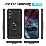 Хибриден гръб със стойка за Samsung Galaxy S25 FE - черен - 2
