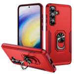 Хибриден гръб със стойка за Samsung Galaxy S25 FE - червен