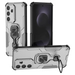 Хибриден гръб със стойка за Samsung Galaxy S25 FE - сив - 1
