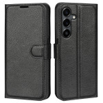 Кожен калъф тип протмоне за Samsung Galaxy S25 FE – черен - 2 Кожен калъф тип протмоне за Samsung Galaxy S25 FE – черен - 2