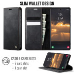 Кожен калъф страничен flip марка CASEME за Samsung Galaxy S25 FE – черен - 2 Кожен калъф страничен flip марка CASEME за Samsung Galaxy S25 FE – черен - 2