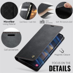 Кожен калъф страничен flip марка CASEME за Samsung Galaxy S25 FE – черен - 3 Кожен калъф страничен flip марка CASEME за Samsung Galaxy S25 FE – черен - 3