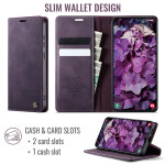 Кожен калъф страничен flip марка CASEME за Samsung Galaxy S25 FE – лилав - 1 Кожен калъф страничен flip марка CASEME за Samsung Galaxy S25 FE – лилав - 1