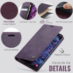 Кожен калъф страничен flip марка CASEME за Samsung Galaxy S25 FE – лилав - 3 Кожен калъф страничен flip марка CASEME за Samsung Galaxy S25 FE – лилав - 3