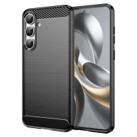 Силиконов гръб Rugged Armor за Samsung Galaxy S25 FE - черен