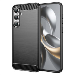 Силиконов гръб Rugged Armor за Samsung Galaxy S25 FE - черен