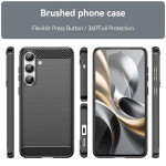Силиконов гръб Rugged Armor за Samsung Galaxy S25 FE - черен - 1