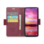 Кожен калъф страничен flip марка CASEME за Samsung Galaxy S25 – винено червен - 3 Кожен калъф страничен flip марка CASEME за Samsung Galaxy S25 – винено червен - 3