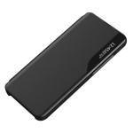 Тънък кожен калъф тип портмоне с прозорче за Samsung Galaxy S25 – черен - 1 Тънък кожен калъф тип портмоне с прозорче за Samsung Galaxy S25 – черен - 1